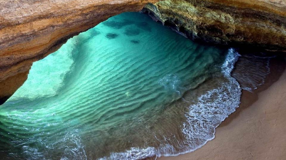 Ariel View Of Benagil Cave-01