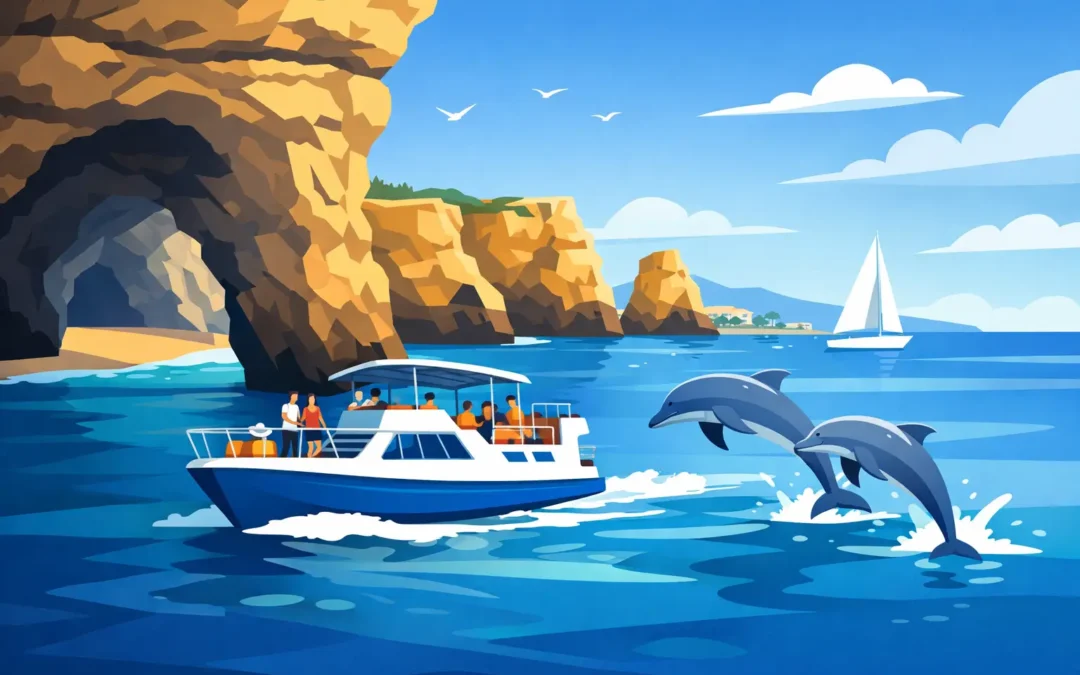 Vilamoura Boat Tours for Caves and Dolphins